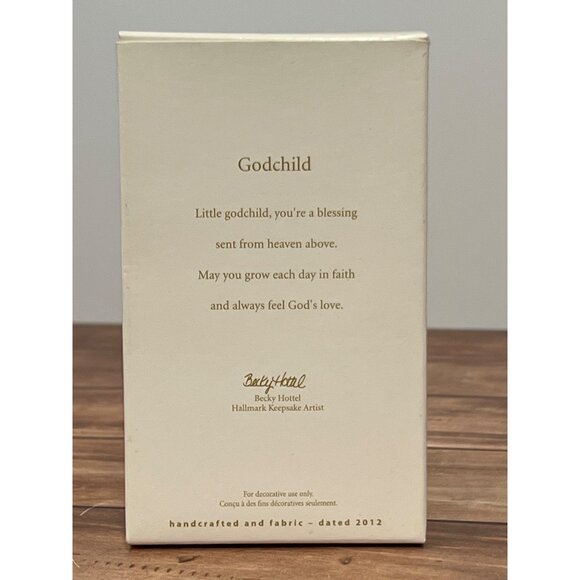 2012 HALLMARK KEEPSAKE ORNAMENT QXG4664 GODCHILD LAMB BY BECKY HOTTEL - Picture 2 of 4